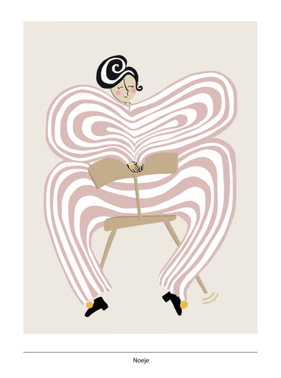Donna di Teatro Lyserød - Kunsttryk