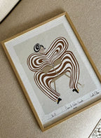 Flot kunsttryk lavet af genanvendt papir