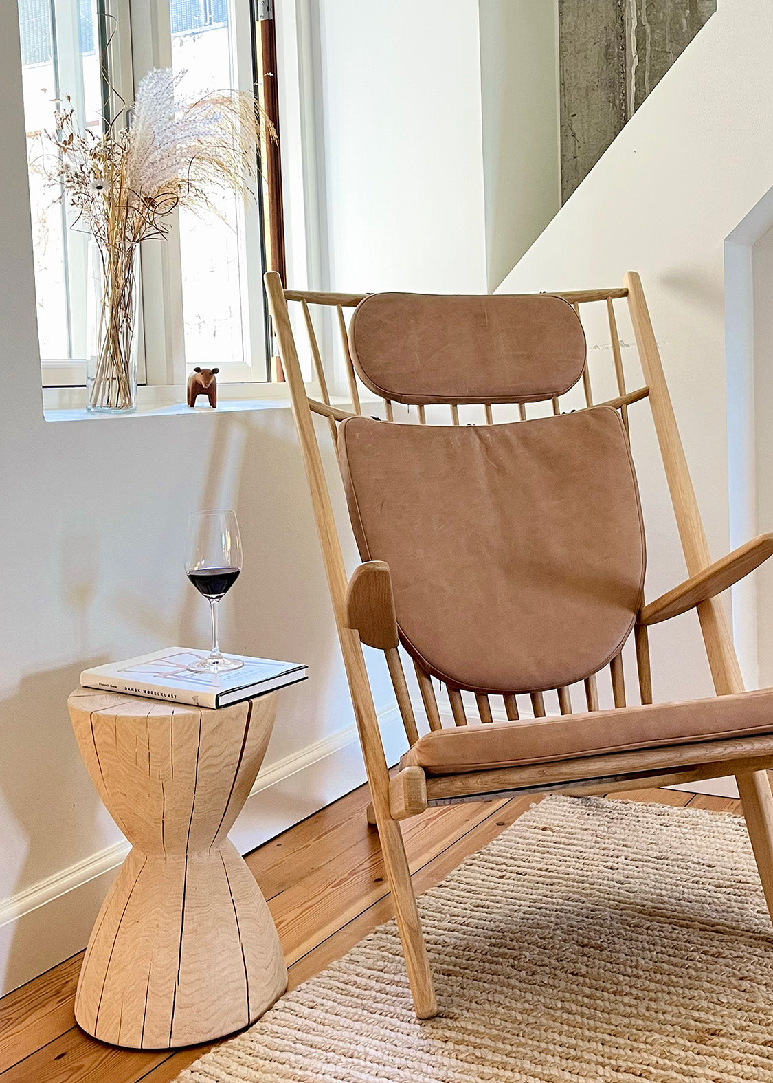 Sidebord til lænestol - Gry af Katholm i egetræ