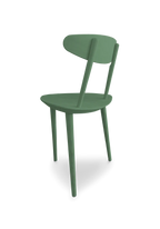 Grøn stol med tre ben