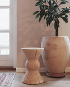 Lille træskammel i douglas fra Noeje