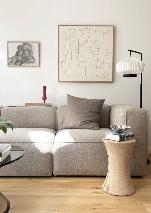 Skammel som sofabord - Nor af Katholm i thuja