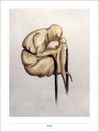 Kunstværk fra Noeje med mand på