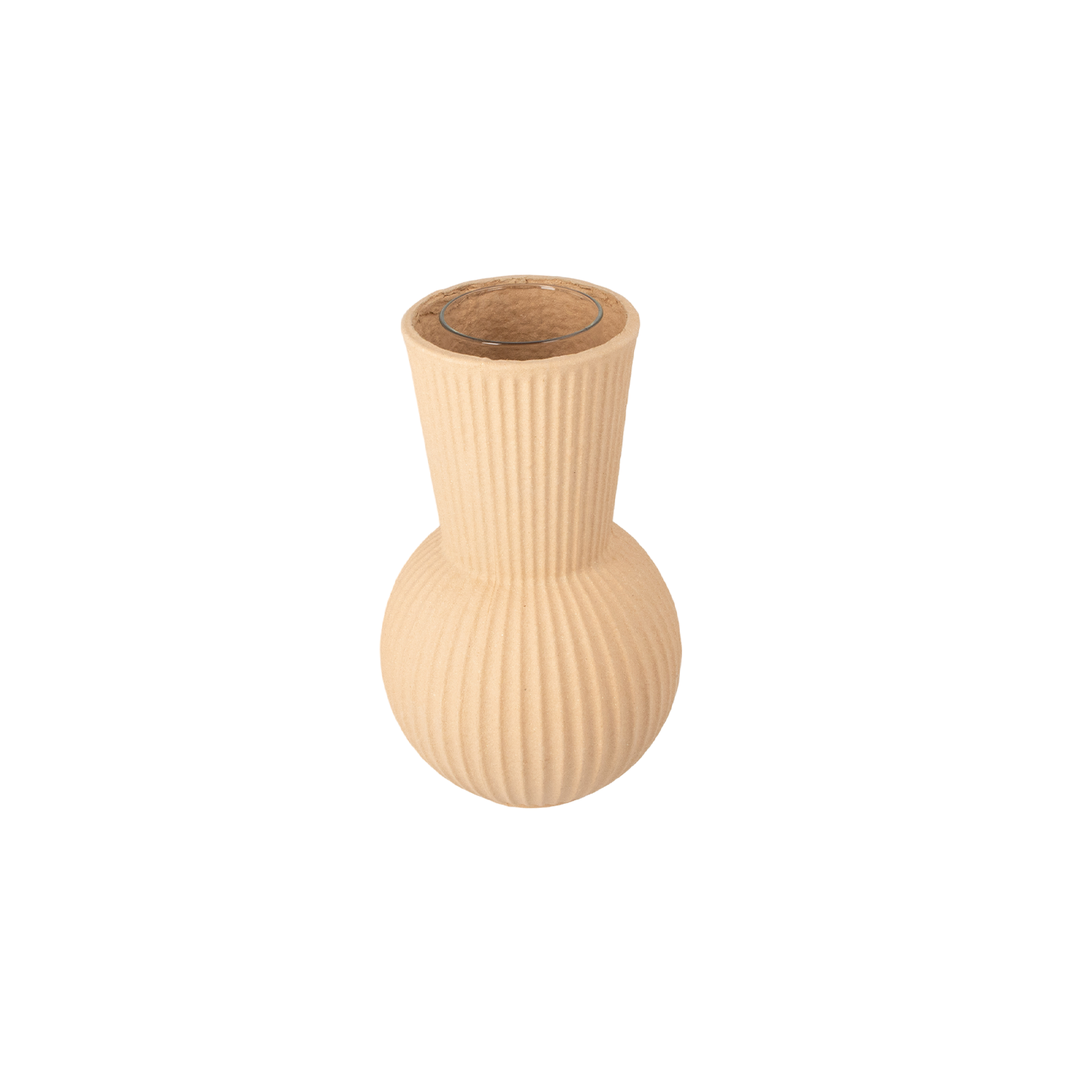 Vase med høj hals 