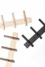 Knagerækker i egetræ og sort egetræ