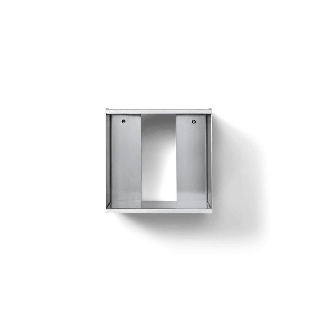 Taper Hyldekasse 34 x 35 i rustfri stål - Form & Refine