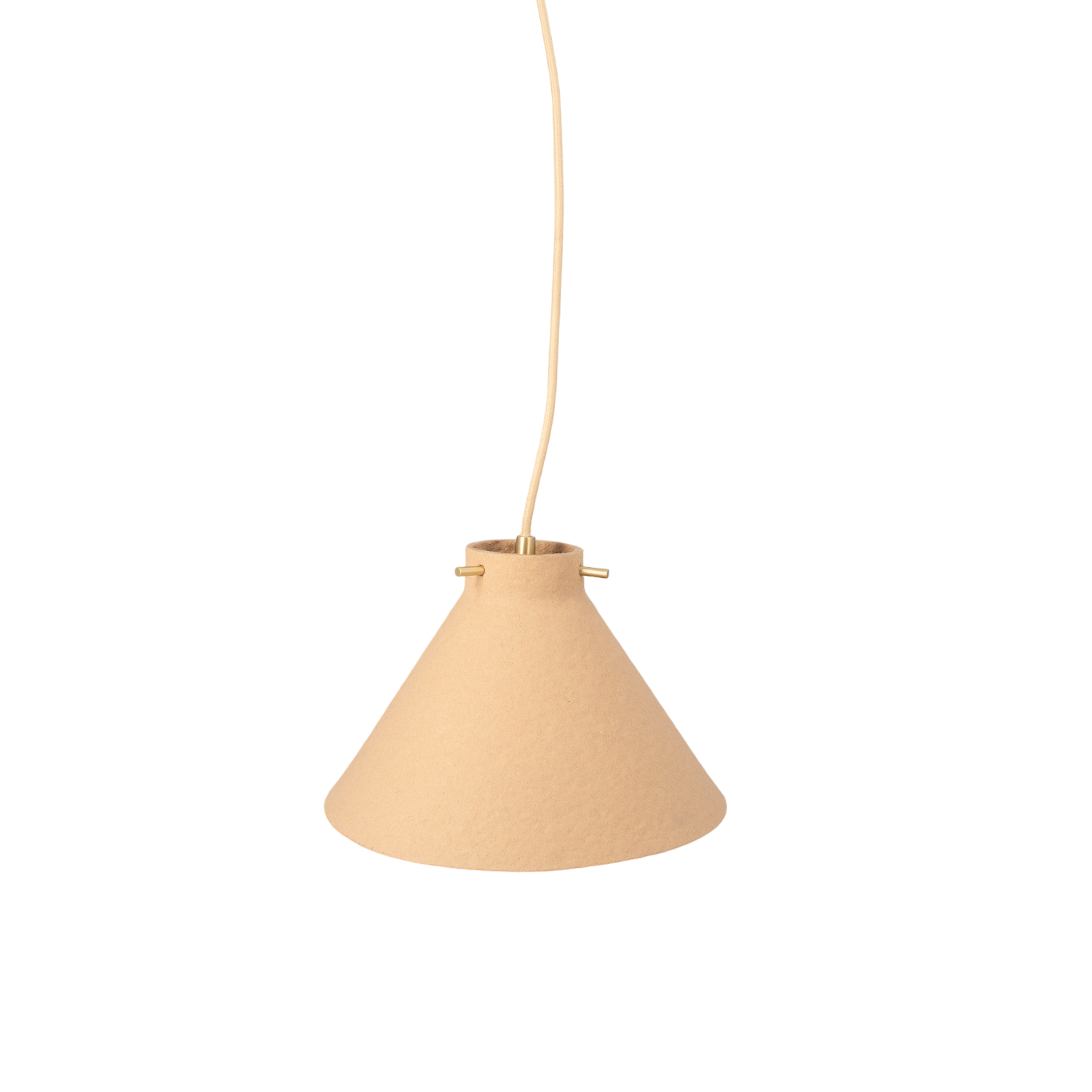 Lille loftlampe i beige