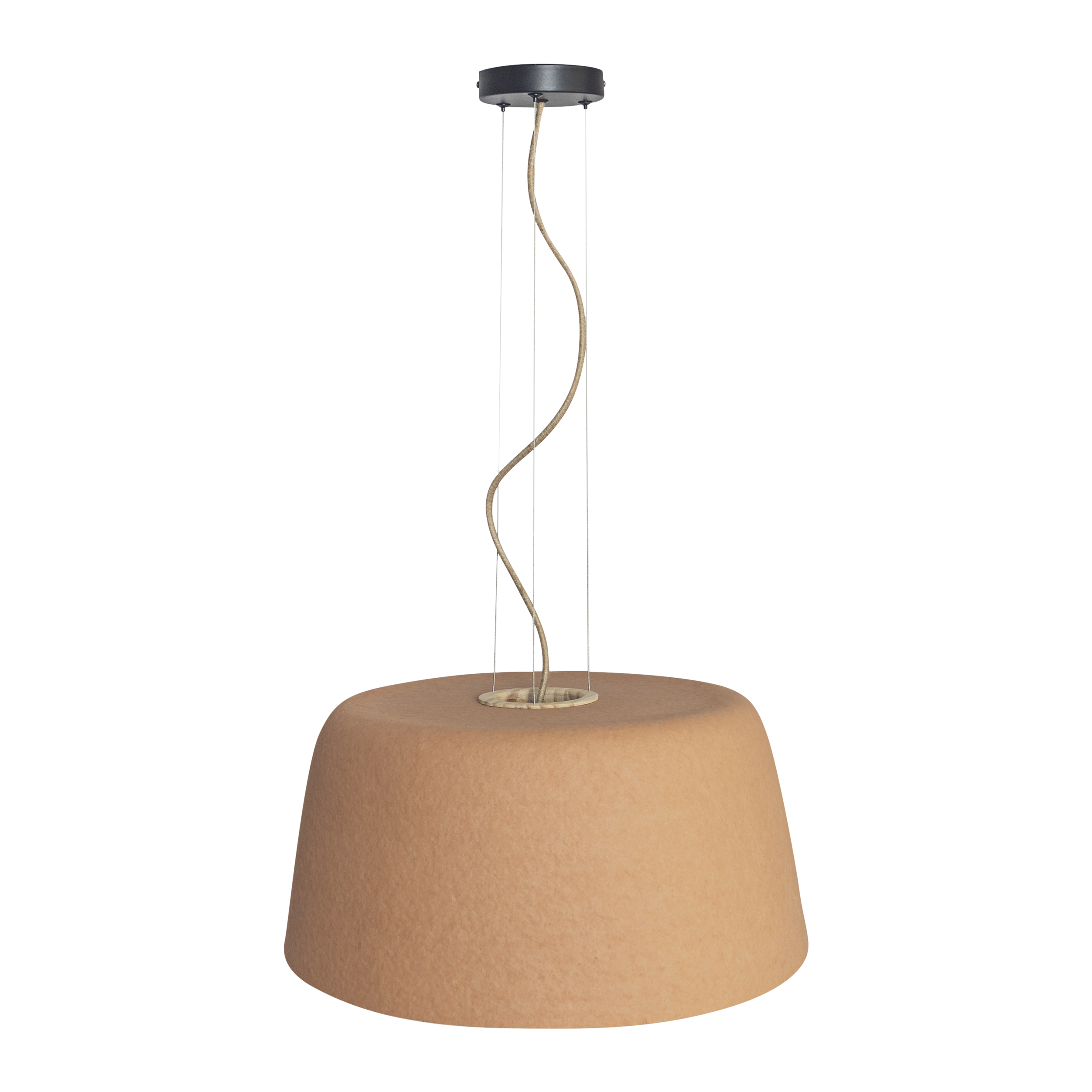 Loftlampe i brændt orange