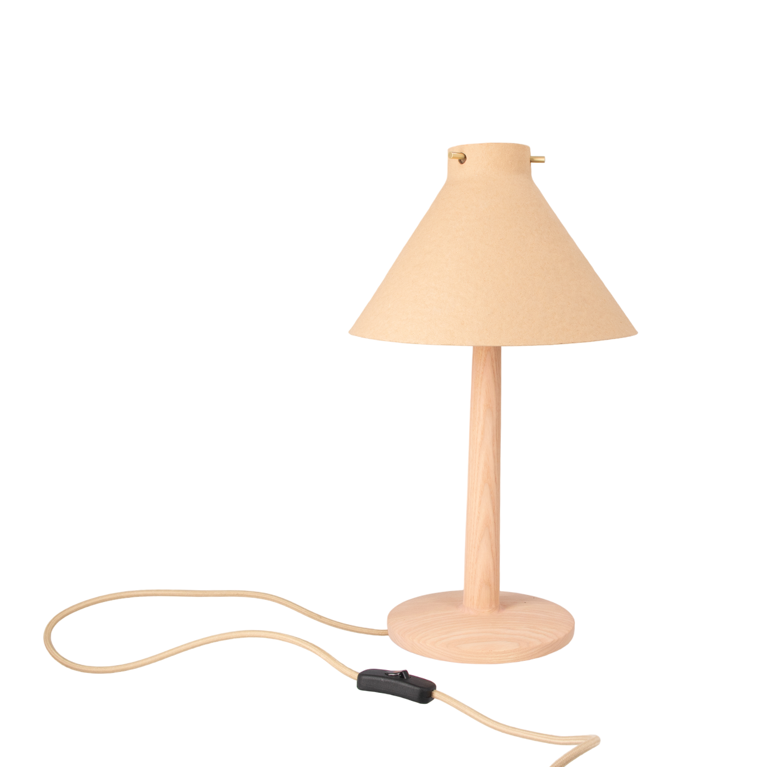 Bordlampe i beige