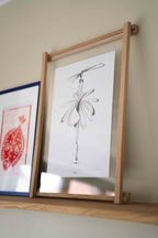 Træramme med papirtryk