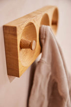 Knagerække i egetræ