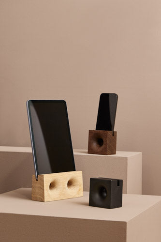 Højtalere til iPhone i egetræ