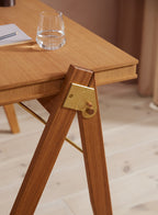 Field desk skrivebord i egetræ