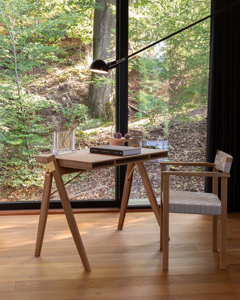 Field desk skrivebord i egetræ