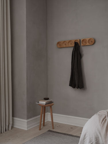 Knagerække i egetræ