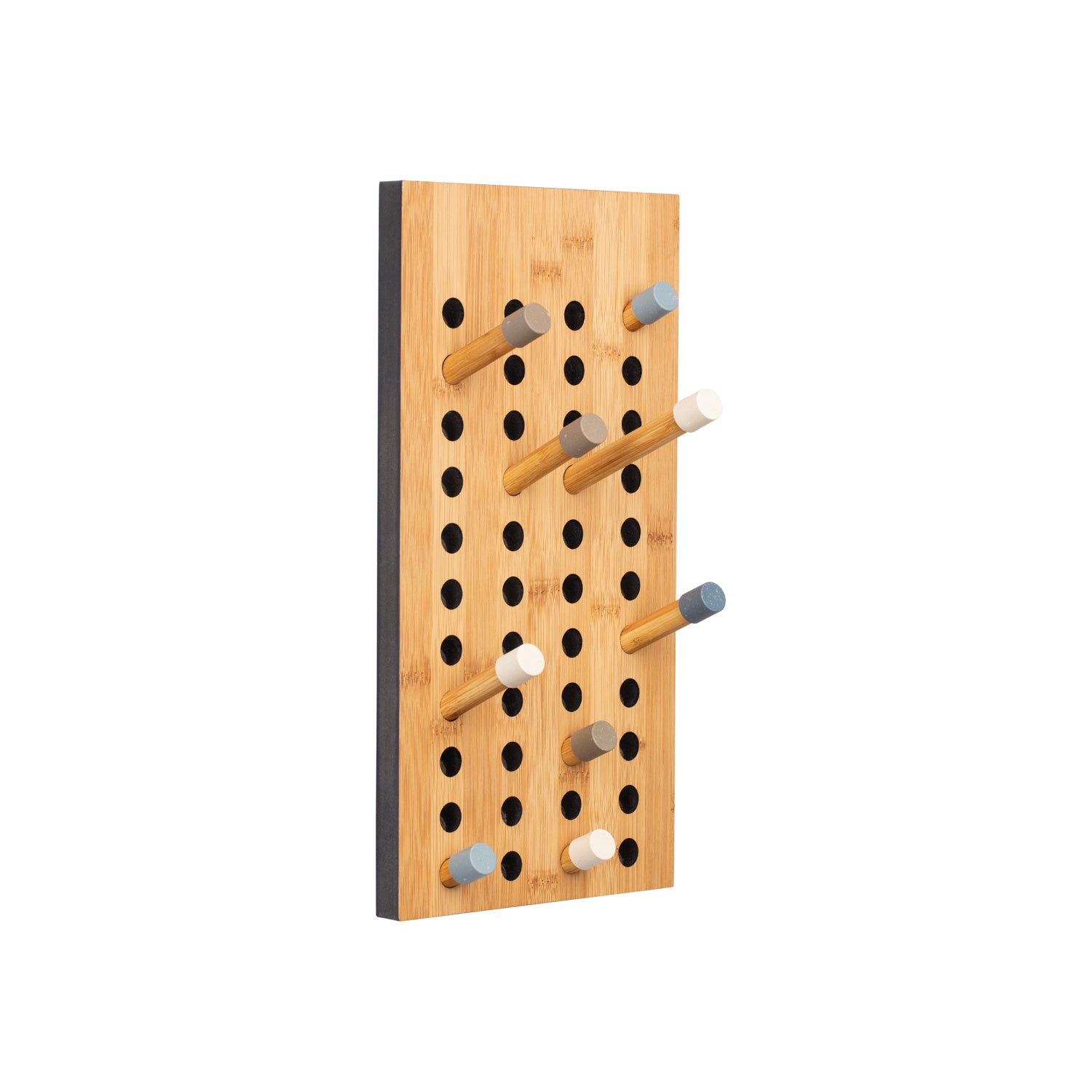 Scoreboard small vertical i bambus, set fra højre side set fra højre side. På dette board er der også eco dots på i alle farver