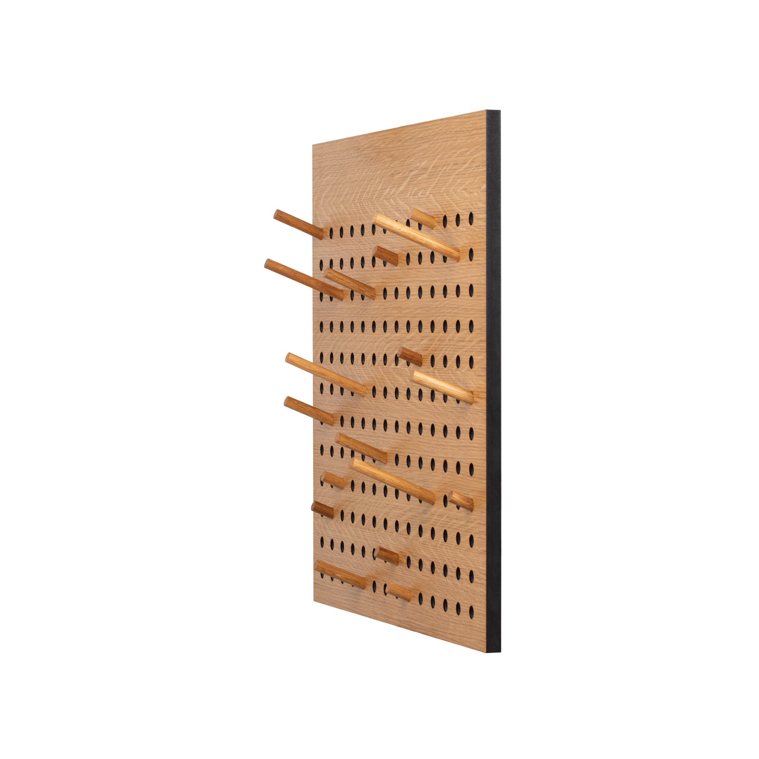 Scoreboard square i materialet oak. Set fra venstre