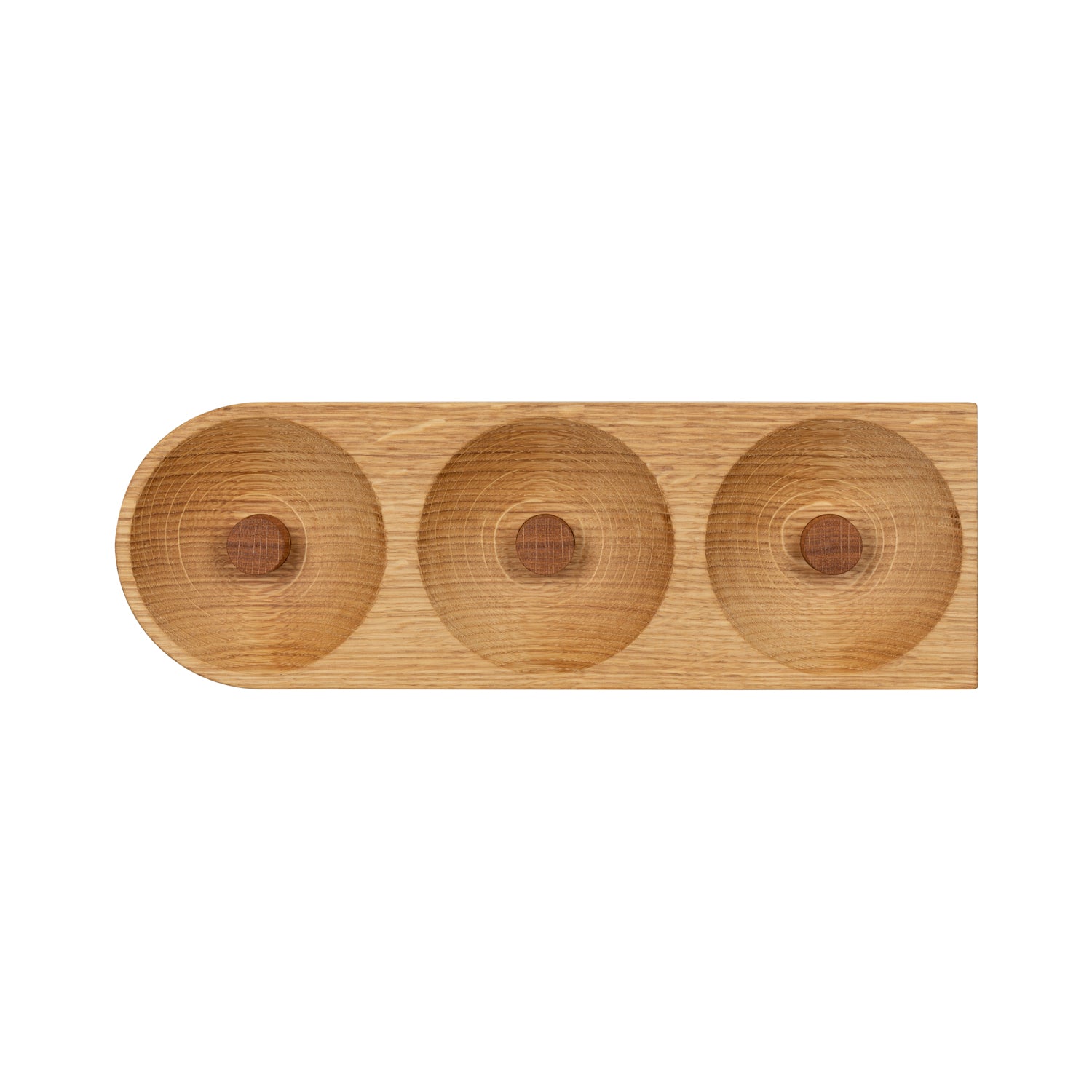 Knagerække i egetræ