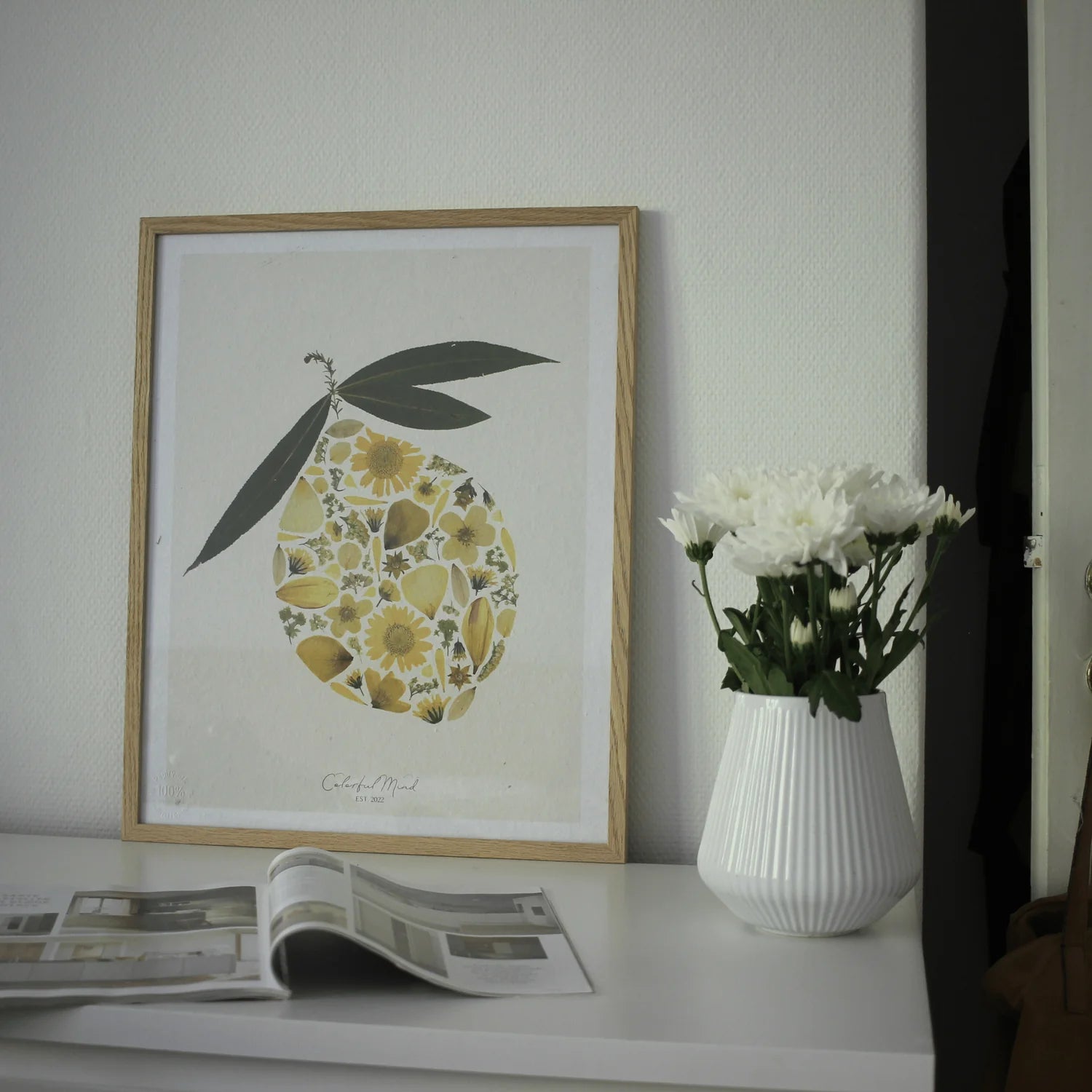 Kunsttryk med citron