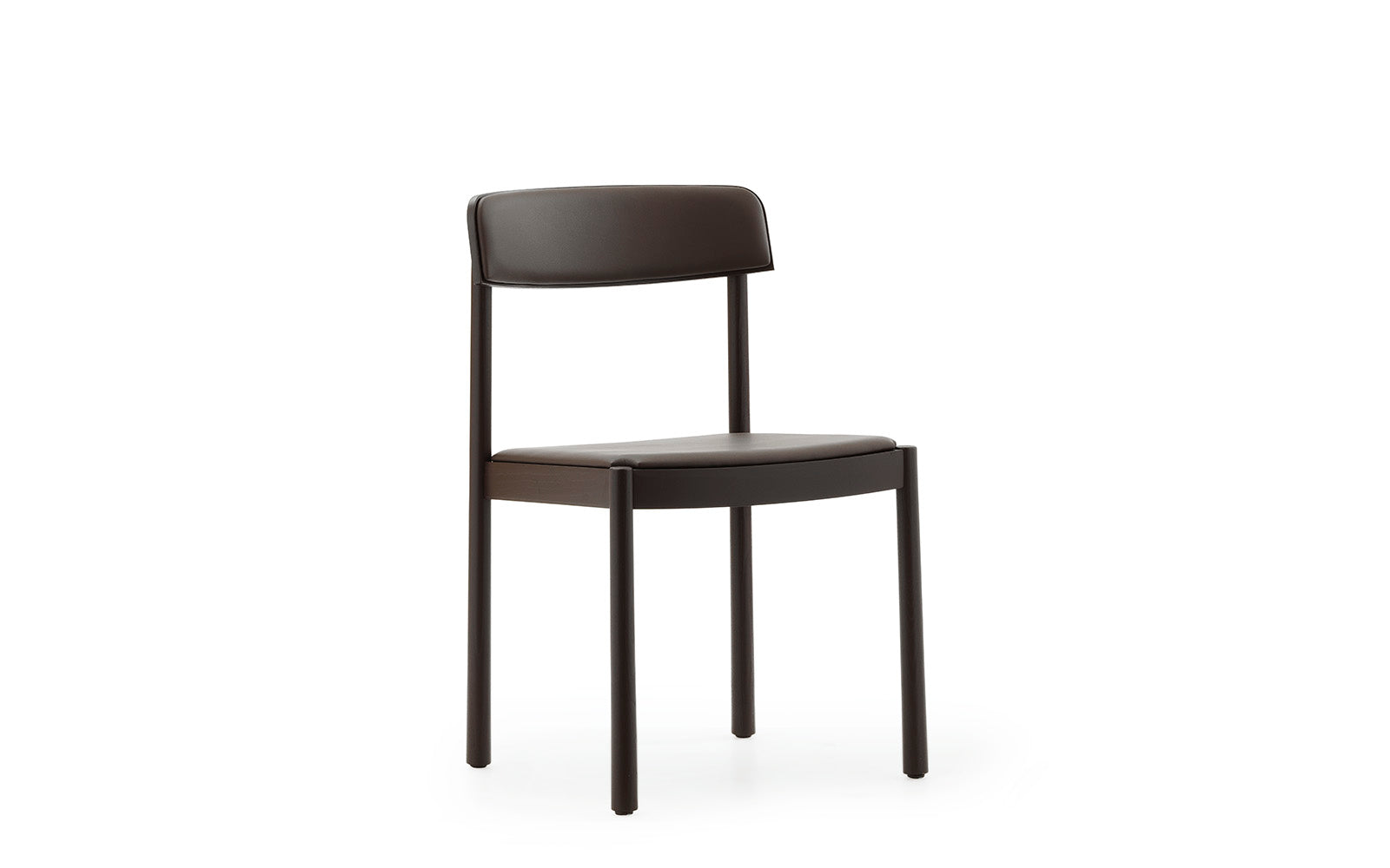 Timb spisebordsstol med polstring i læder fra Normann Copenhagen