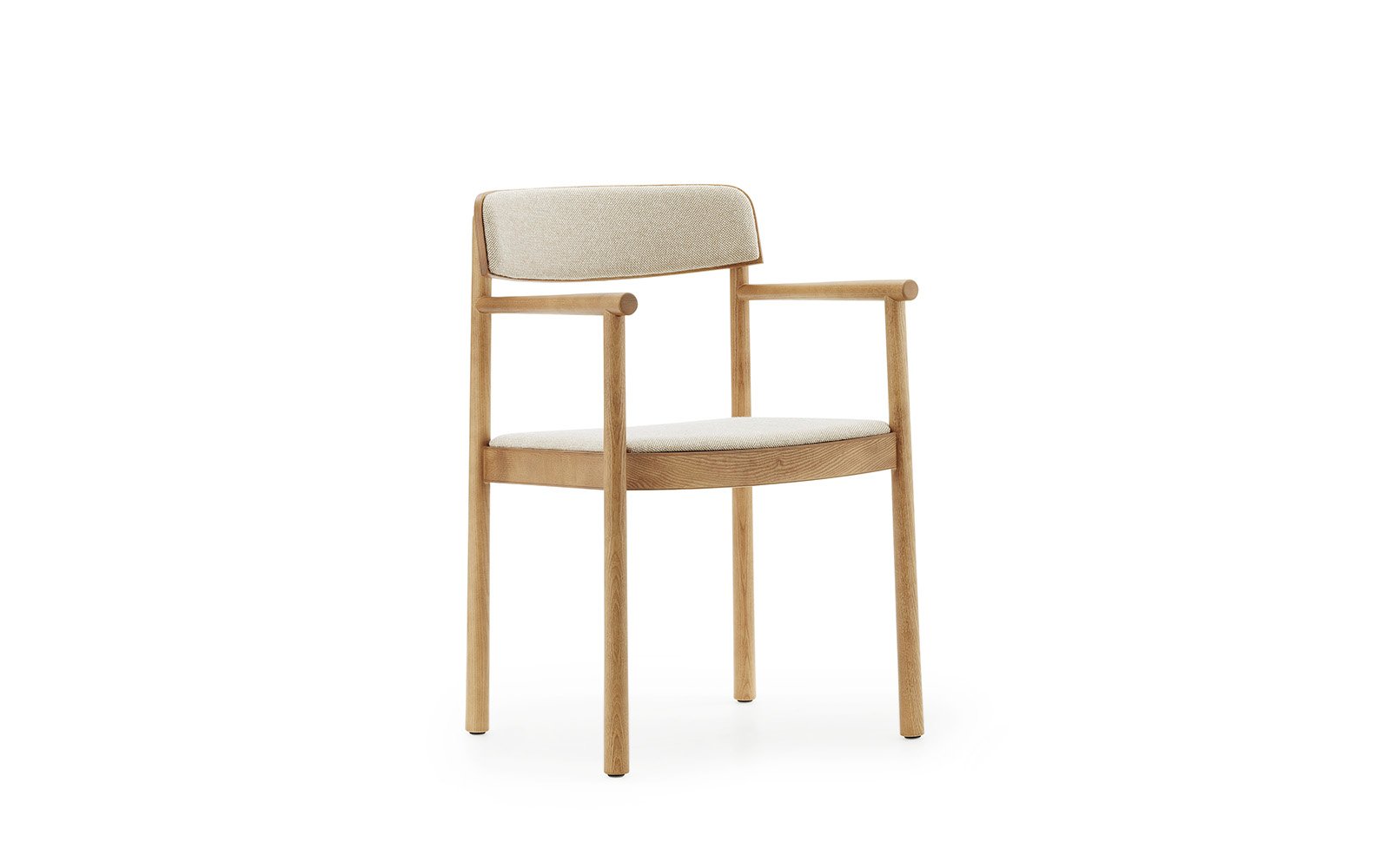 Timb spisebordsstol med polstring og armlæn - Normann Copenhagen