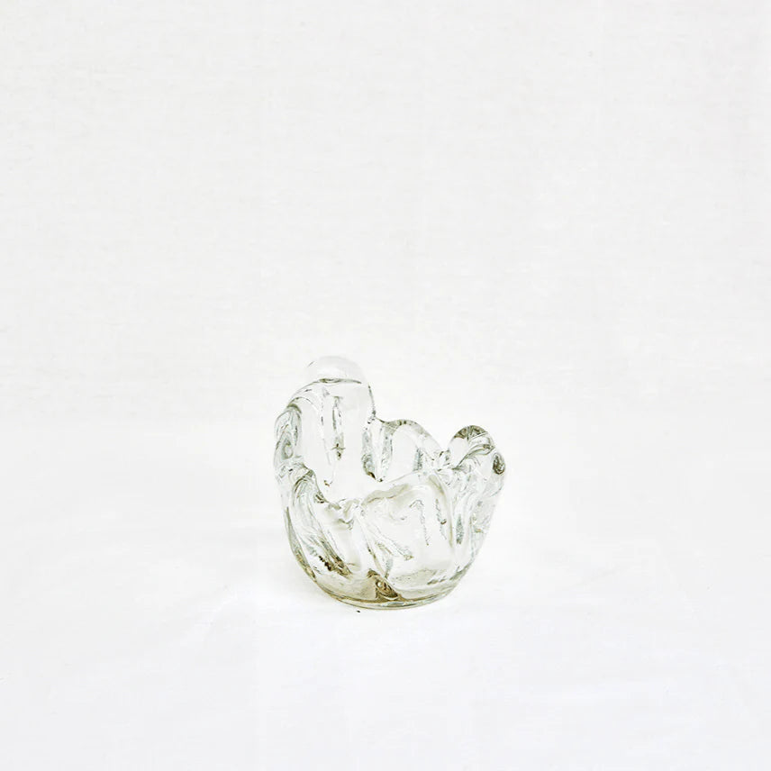 Glasskål med struktur