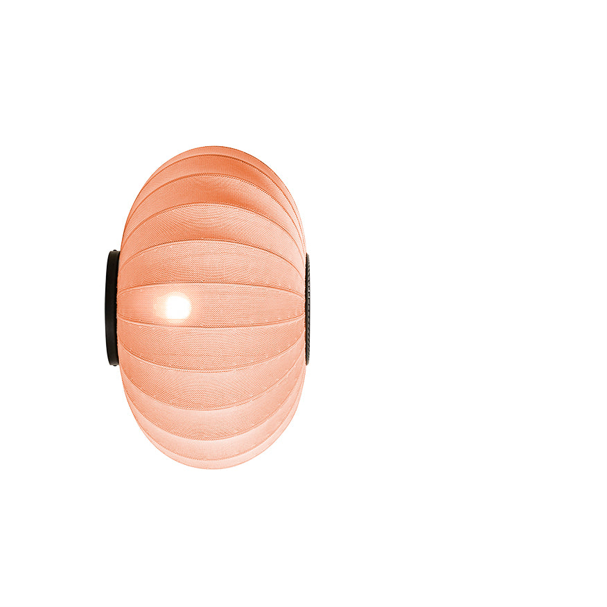 Lampe i coral farve med lys i 
