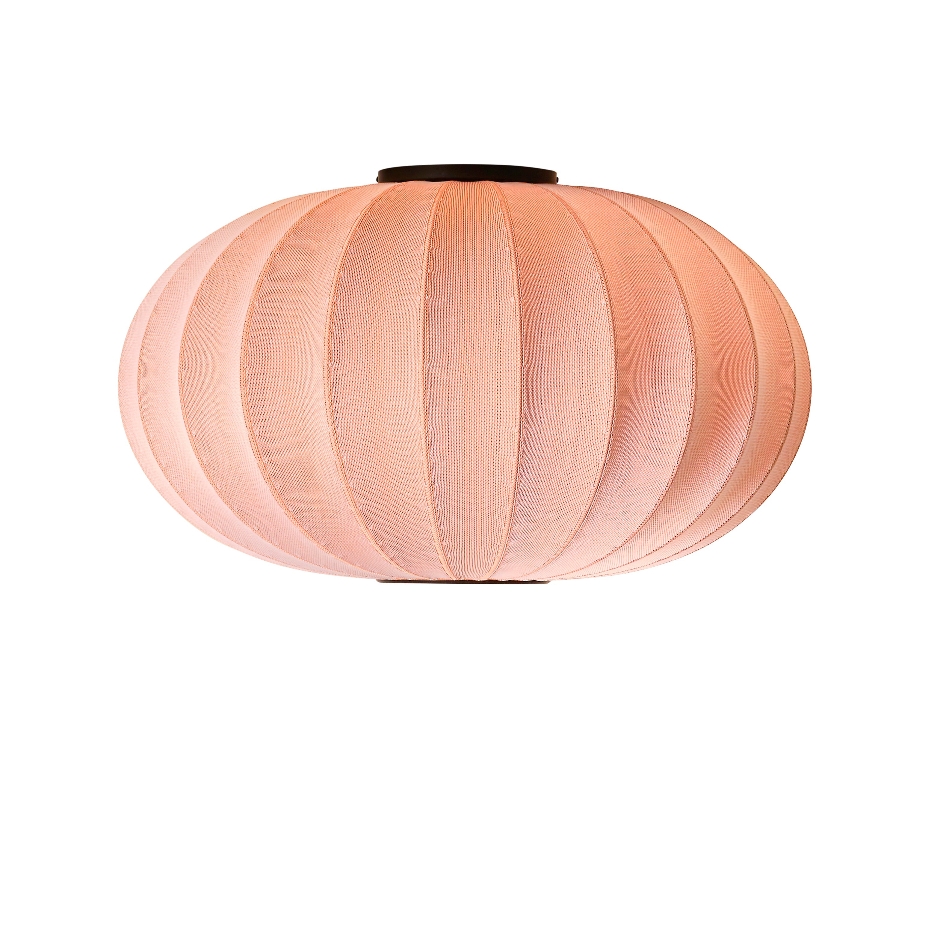 Loftlampe i coral med sort fatning