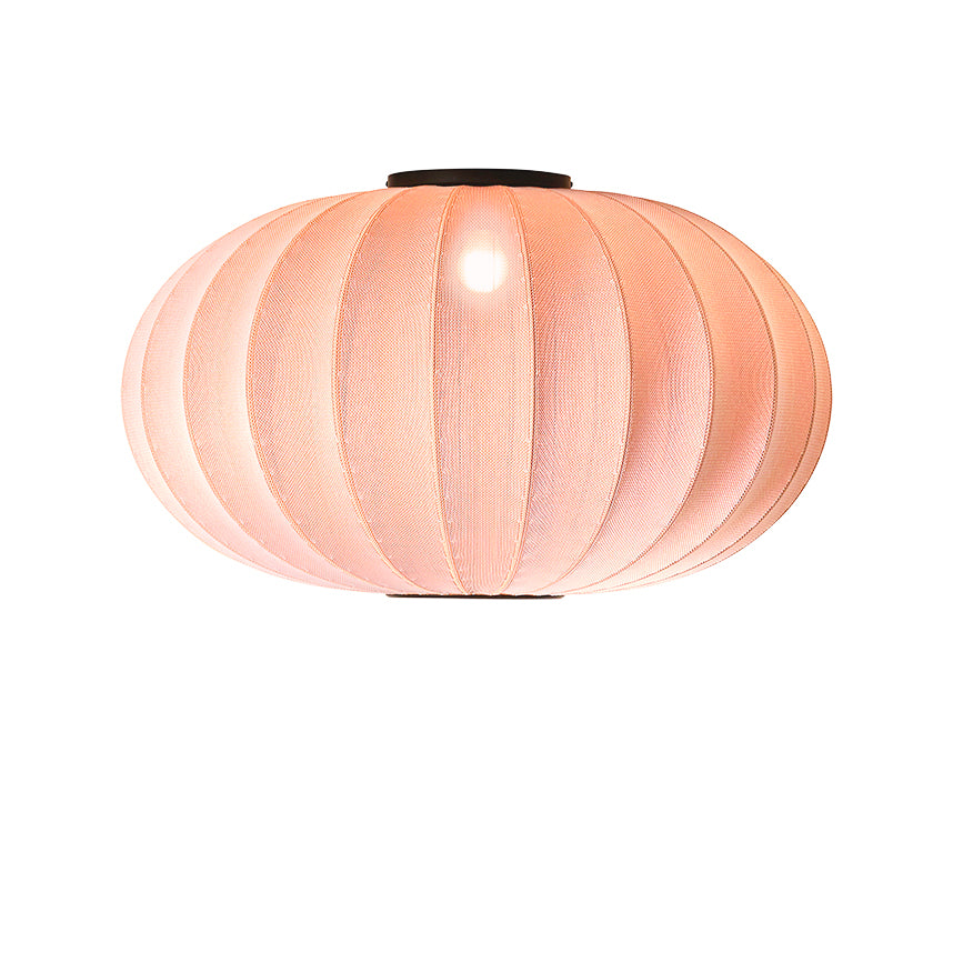 Loftlampe i coral med sort fatning