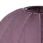 Nærbillede af lampe i lilla 