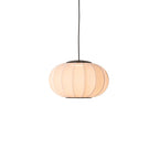 Loftlampe i coral med sort ledning