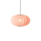 Loftlampe i coral med lys i, med sort ledning