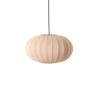 Loftlampe i beige med sort nedling