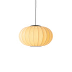 Loftlampe i gul med sort ledning