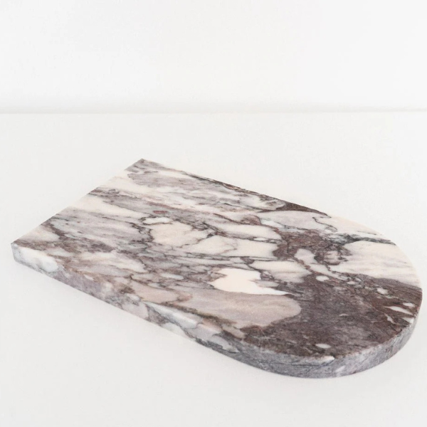 Marmorbakke i burgundy