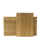 Skærebræt i eg bagfra og forfra