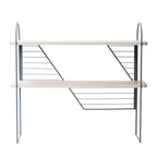 Urban Nomad Console Table - White with grey recycled steel frame. 94x27 cm - FÓLK Reykjavik