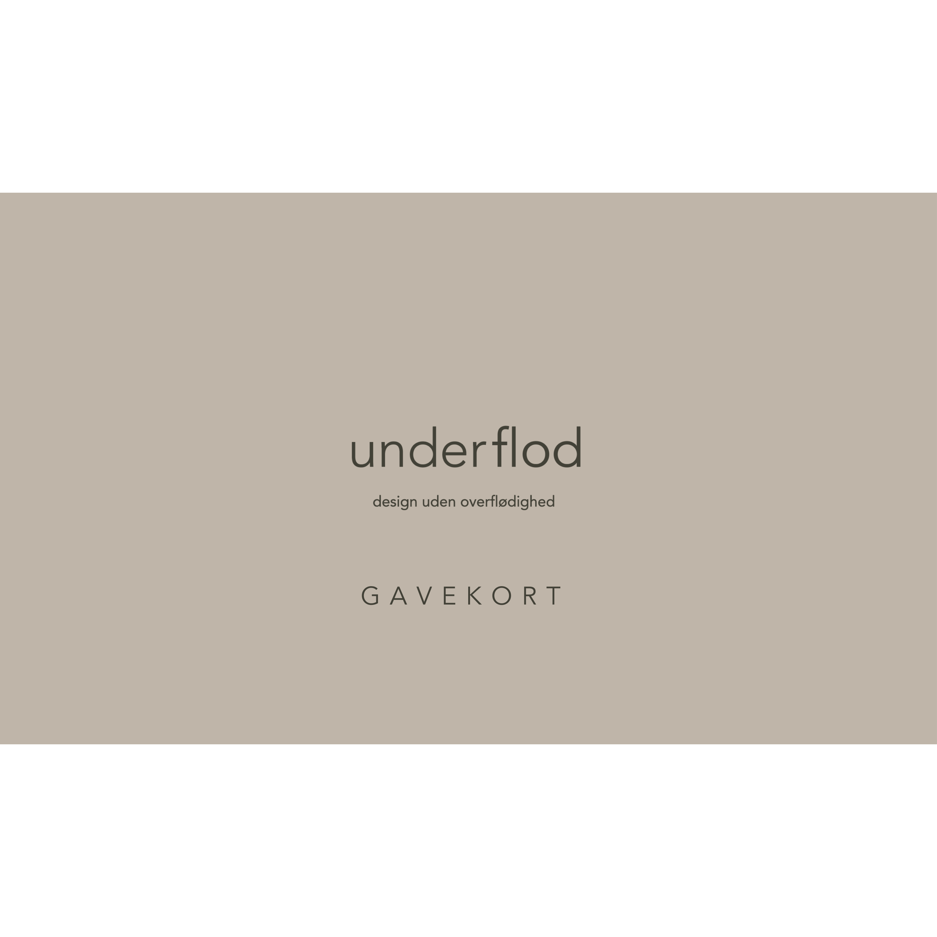 Billede af underflod gavekort